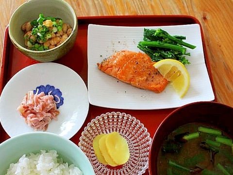 桜鱒のバター焼き